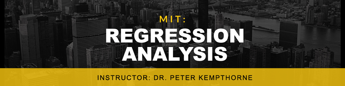 MIT: Regression Analysis